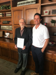Bob Green and president Michael Schneider