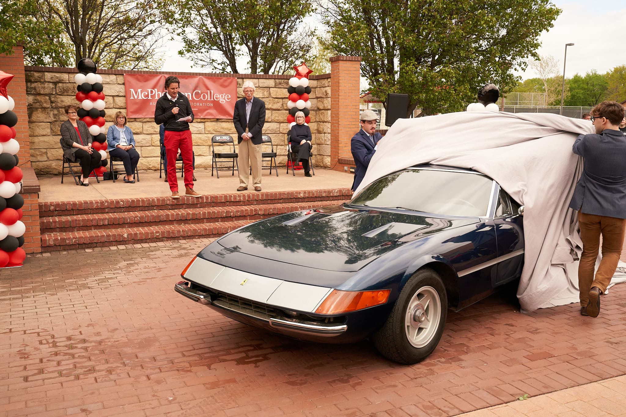 Dr. Richard Lundquist donates Ferrari to McPherson College