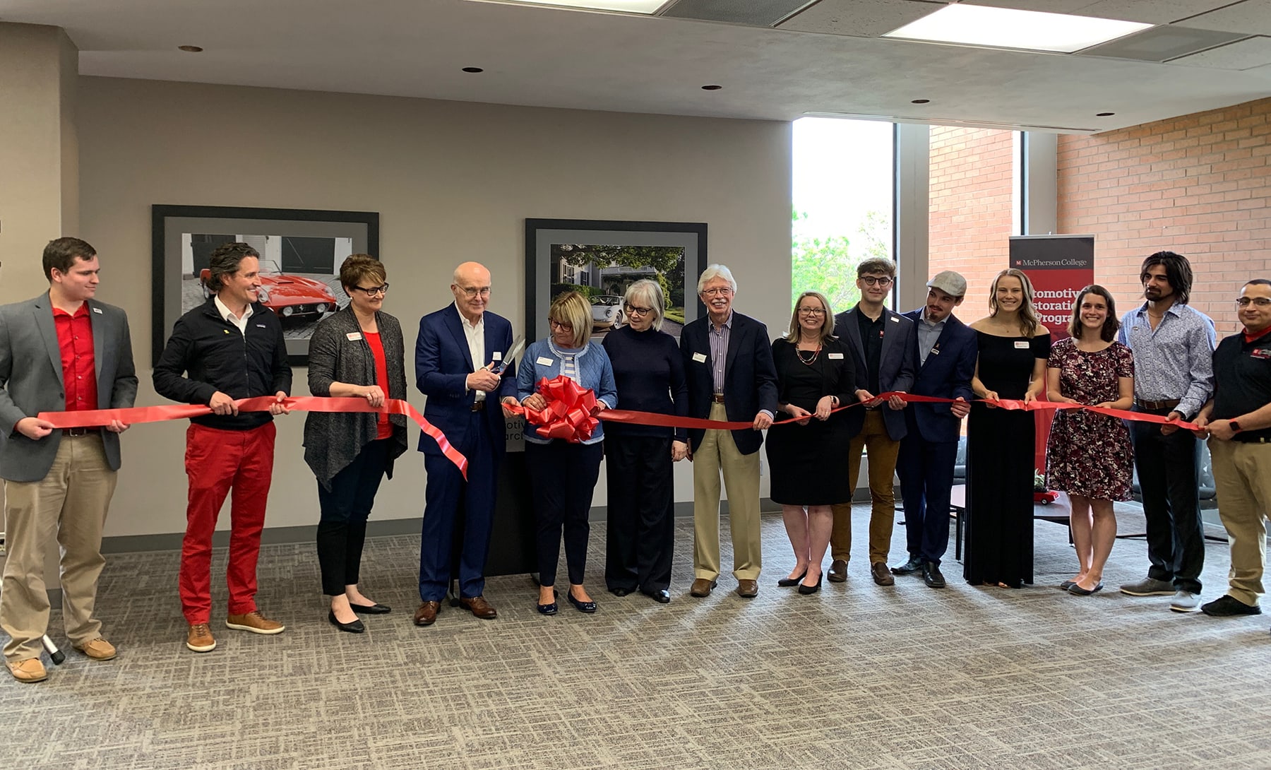 Paul Russell AR Library ribbon-cutting