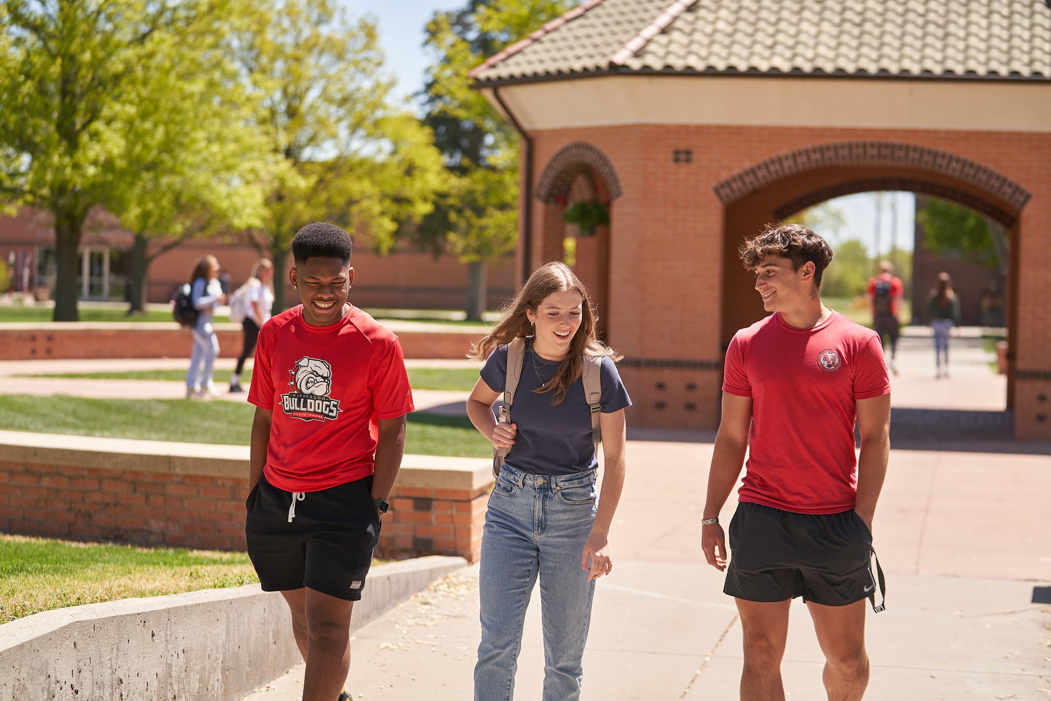Students on MC campus