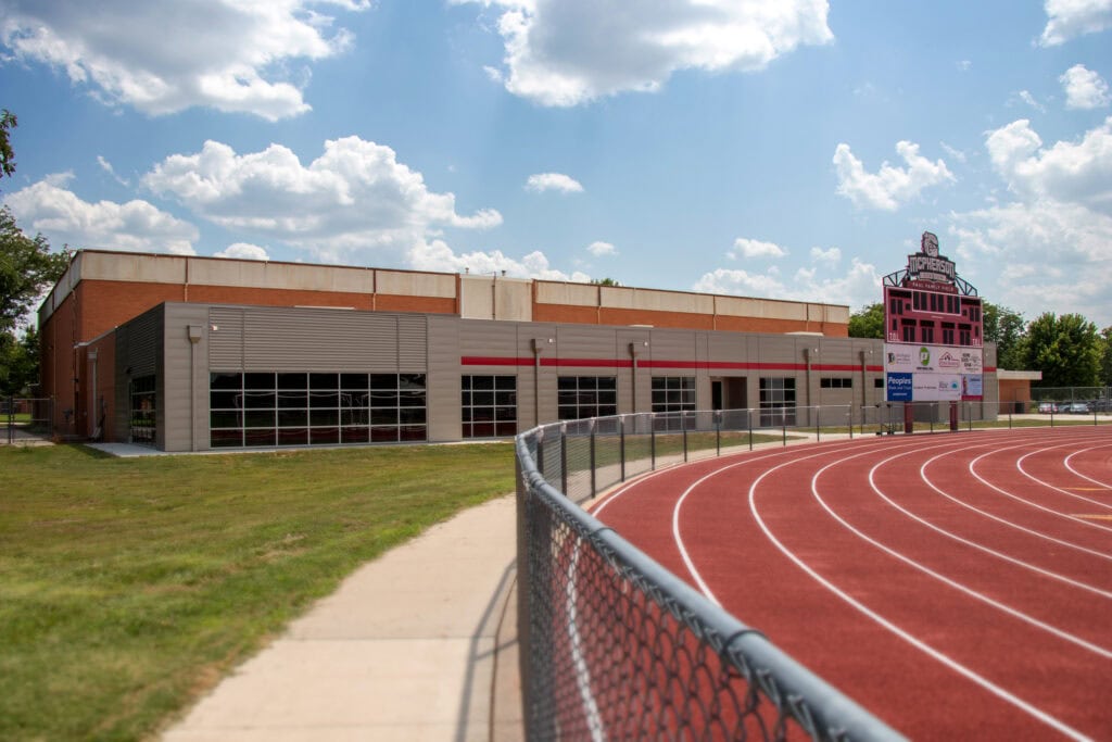 Fieldhouse expansion exterior