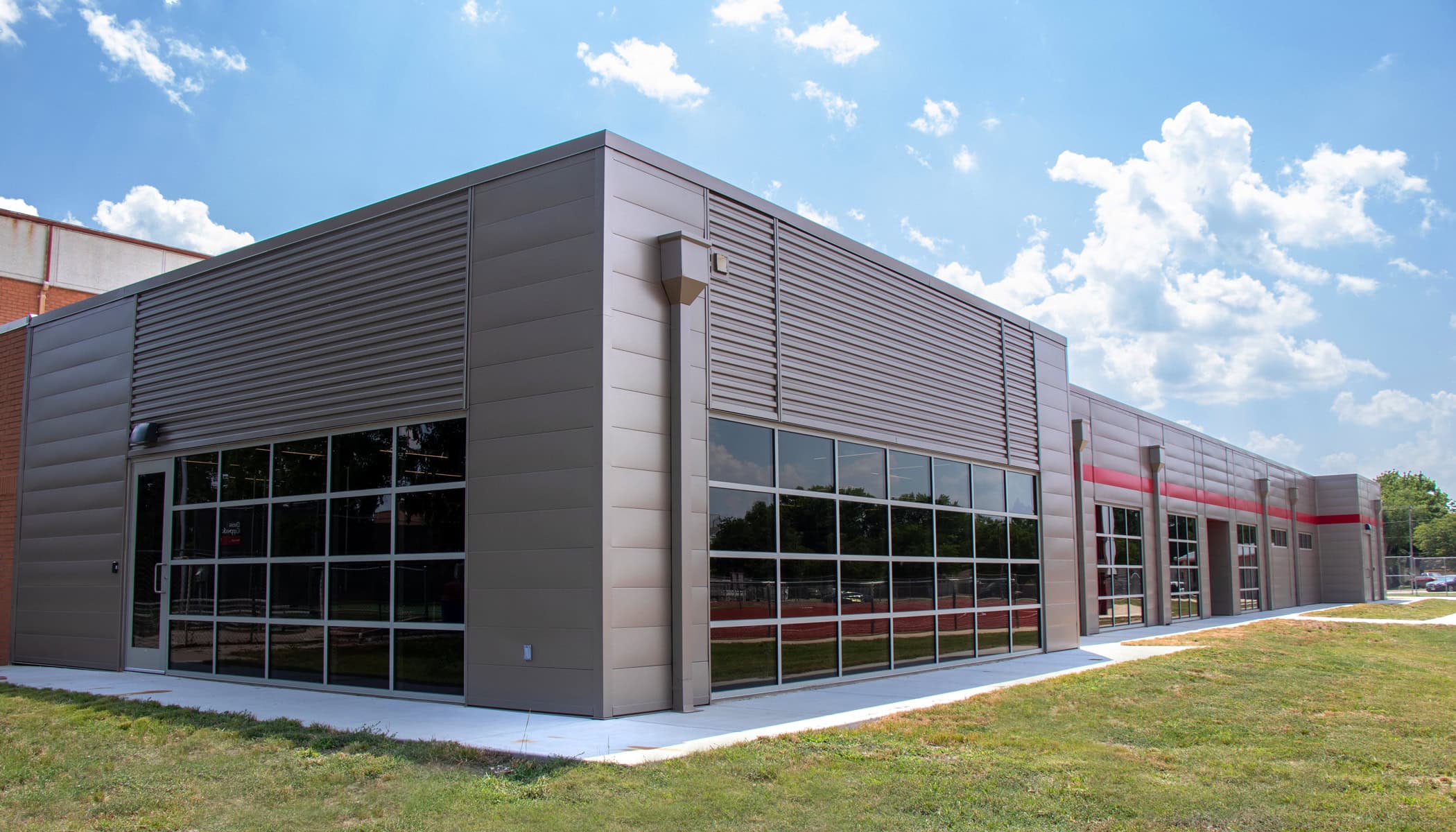 Fieldhouse expansion exterior