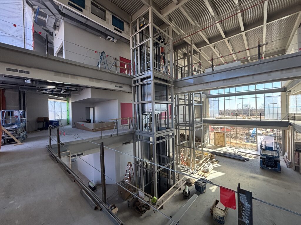 Campus Commons, atrium - construction progress February 2025