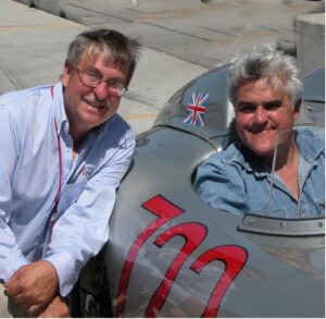 Harvey Geiger pictured with Jay Leno.