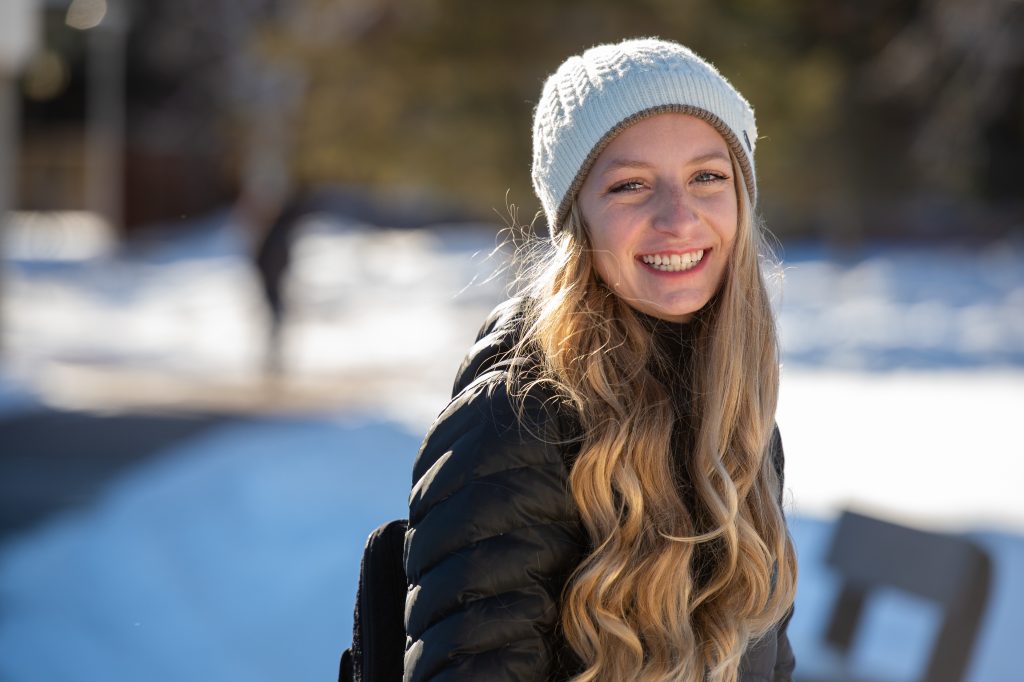 Happy student