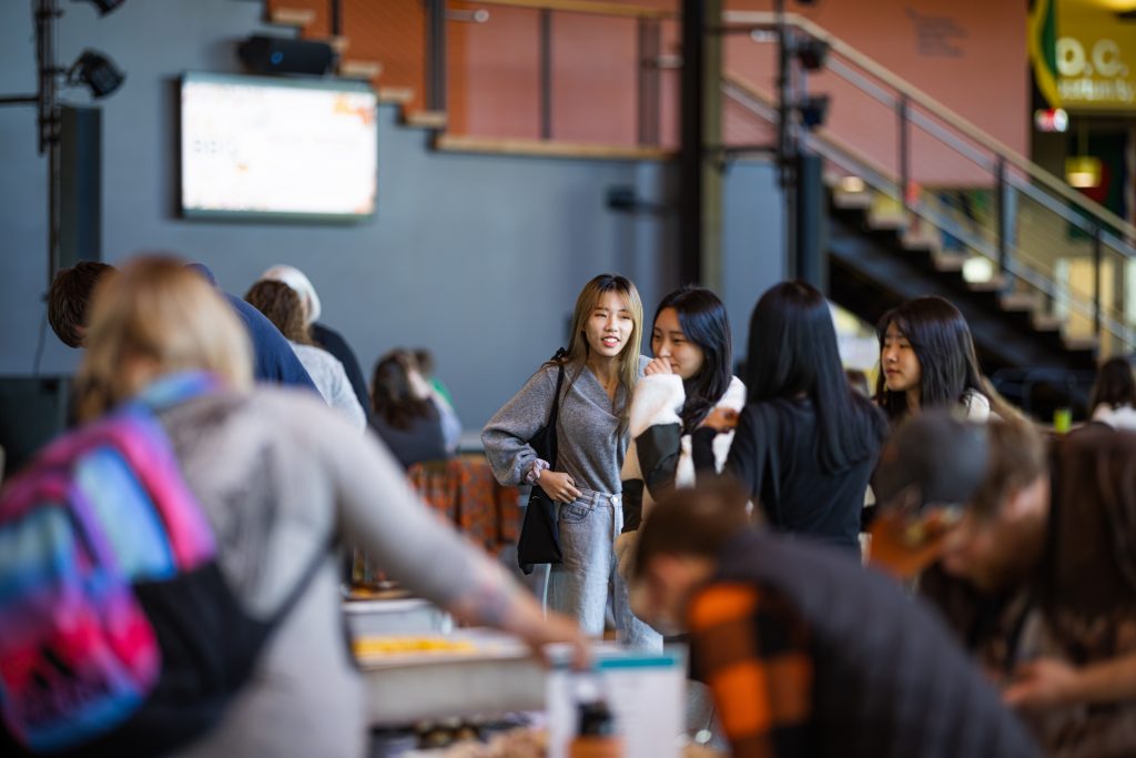 UW-Superior students in the Yellowjacket Union
